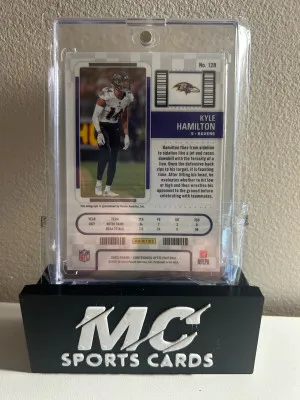 2022 Kyle Hamilton Contenders Optic On Card Auto back
